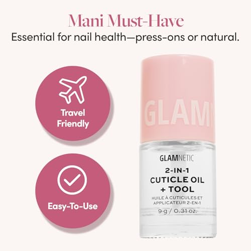 Glamnetic 2-in-1 Cuticle Oil & Pusher Tool
