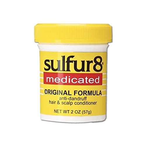 Sulfur 8 Medicated Anti-Dandruff Hair & Scalp Conditioner 2 oz ? Helps Control Dandruff, Soothes Itchy Scalp & Moisturizes Hair with Refreshing Clean Fragrance, For All Hair Types (Pack of 2)
