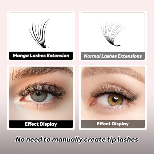 Anime Cusp Lashes Russian Volume Fan D Curl 0.07 8-15mm