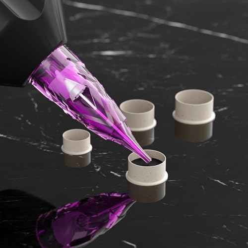 200pcs Medium Tattoo Ink Caps for Holding Tattoo Ink and Pigment - Disposable Biodegradable Tattoo Ink cups for Tattoo Permanent Makeup - Professional Tattoo Supply