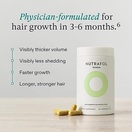 Nutrafol Women's Hair Growth Supplements, Ages 18-44, Clinically Proven Hair Supplement for Visibly Thicker and Stronger Hair, Dermatologist Recommended - 1 Month Supply, 1 Refill Pouch