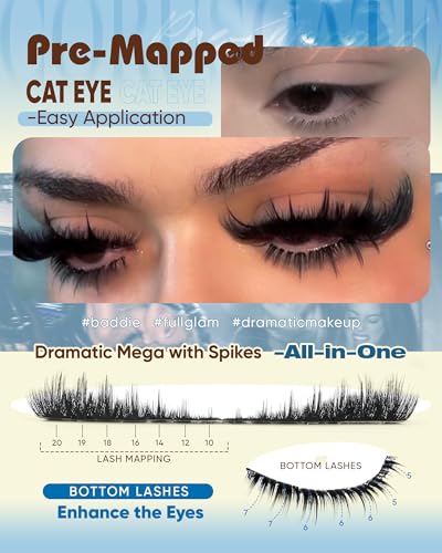 CORUSCATE Dramatic Cluster Lash Extensions with Bottom Lashes