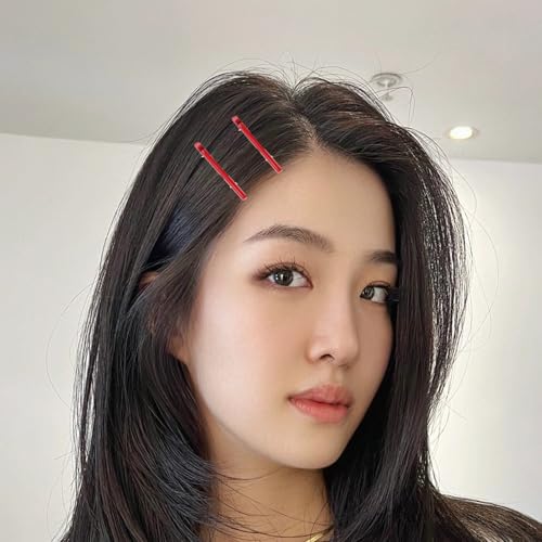 Bangs Bobby Pins Metal Hair Clips 20 Pcs Red Non-Slip