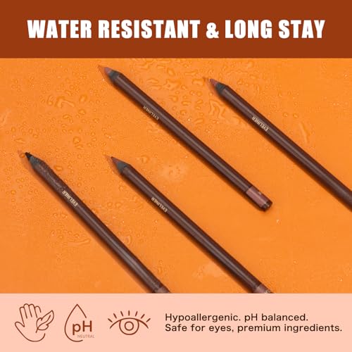 Pinkiou 5-Color Waterproof Eyeliner Pencil Set