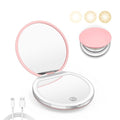 Kakuje LED Compact Mirror 1X/3X Magnification USB Rechargeable