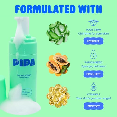 Pipa Squeaky Clean Foaming Cleanser for Kids 3.4oz