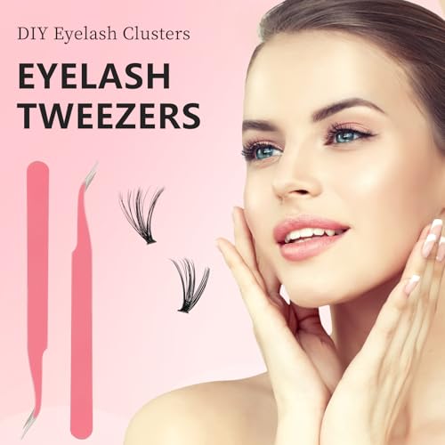 False Eyelashes 240PCS Eyelash Clusters 8-16mm 30D Individual Lashes with Lash Bond and Seal Applicator for Lash Extension Beginners