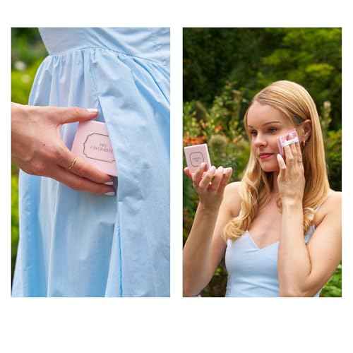 Calming Rose-Infused Oil Blotting Paper ? 100 Sheets | Facial Blotting Papers for Oily Skin & Makeup | Travel Case with Mirror Included