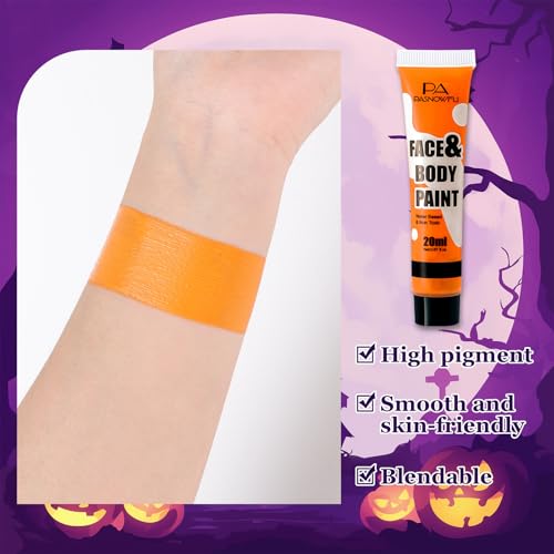 Orange Face Body Paint - Professional Water-Based SFX Makeup