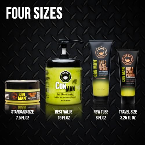 GIBS Con Man Hair & Beard Pudding - Leave-In Conditioner