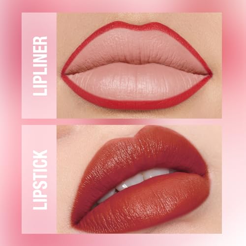 Lip Liner & Lipstick Set - 6 Pairs Matte Makeup Kit