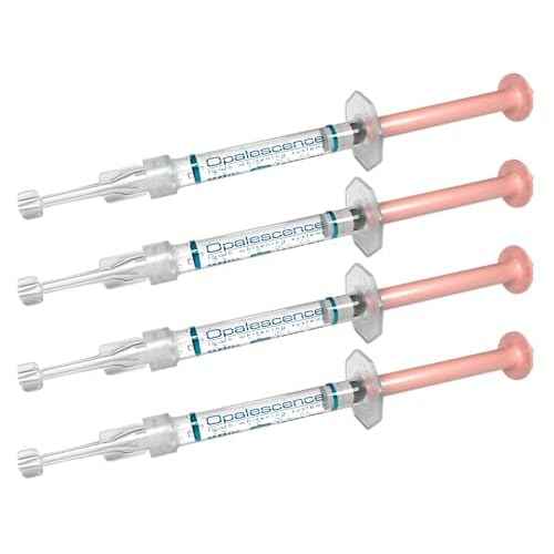 Opalescence 10% Gel Syringes Teeth Whitening - Refill Kit (4 Syringes Total) Carbamide Peroxide. Made by Ultradent, in Melon Flavor. Tooth Whitening Refill Syringes