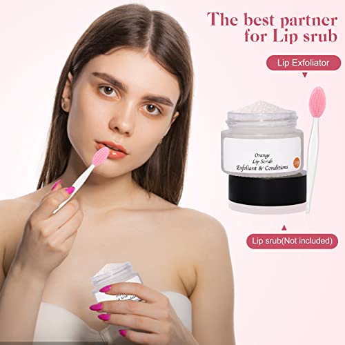 Lip Scrub Brush Set - Silicone Lip Exfoliator & Lip Massage Tool for Men Women