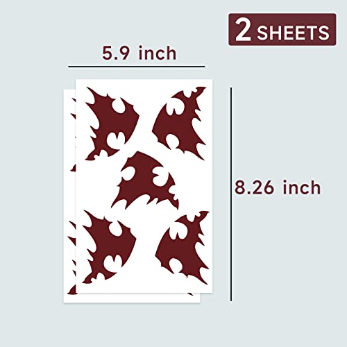 Demon Temporary Tattoo Stickers - 2 Sheets Cosplay Halloween