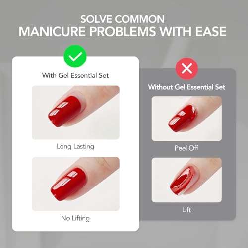 GAOY Nail Dehydrator & Primer with Gel Top Base Coat 16ml