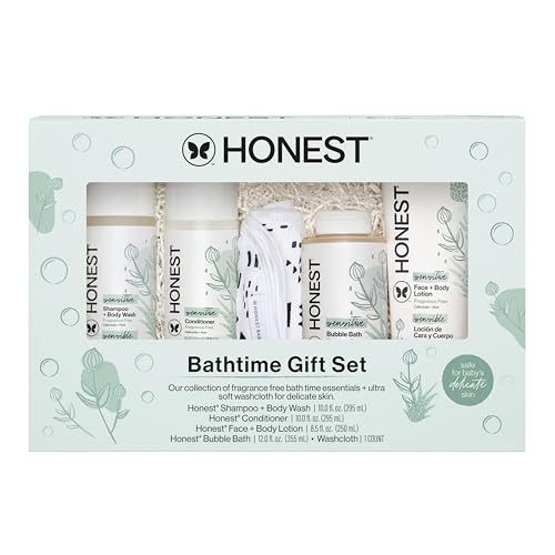 Honest Bathtime Gift Set for Sensitive Skin, Hypoallergenic