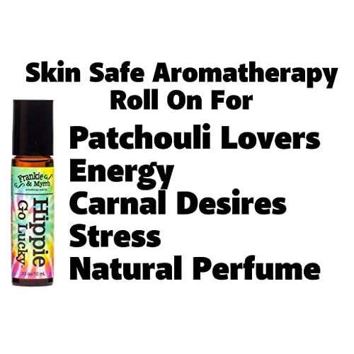 Frankie & Myrrh Patchouli Essential Oil Roll On Perfume Trio | Natural Coconut Oil Roll On Pack of 3 | Vanilla, Grapefruit, Dark Aged Patchouli