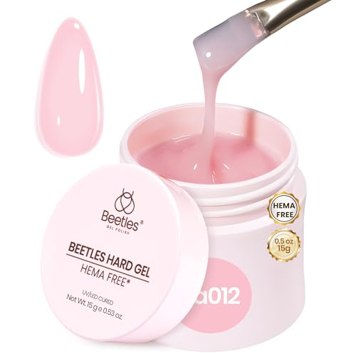 Beetles Pink Builder Gel for Nails 0.53 oz HEMA-Free 9-in-1 Sculpting Gel