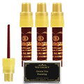 Yogic Mantra Shringar Bindi Liquid Deep Red Maroon Color Kumkum (3 Bottles Bundle with TeaLegacy Free Sample) Premium Kum Kum with Almond, Aloe Extracts For Bindi Dots, Tikka Bindis & Temporary Tattoo