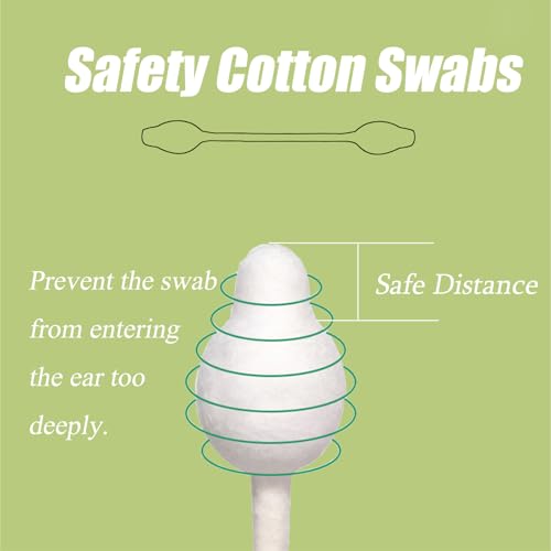 Baby Safety Cotton Swabs with Large Tips for Newborn Ear Care - 160 Pack