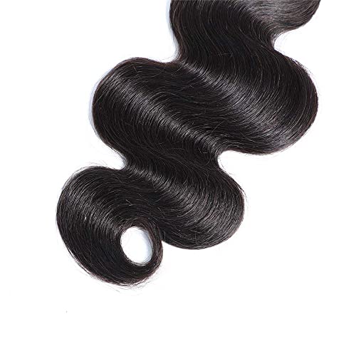 Brazilian Body Wave Human Hair Bundles - Natural Black #1B, 26-30 Inch