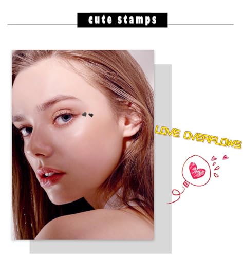 4Pc Dual-Ended Stamp Eyeliner Set | Waterproof Liquid Liner & Face Stamps