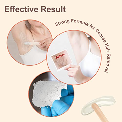 1.3lb Hard Wax Beads for Hair Removal, Yovanpur Pearl Wax Beads for Brazilian Waxing, Waxing Beans for Sensitive Skin, 21oz Face Eyebrow Back Legs At Home with 20pcs Wax Sticks(Rose Pink & Coconut)