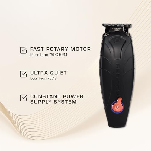 RED Pro Cordless Beard Trimmer - DLC Blade, Zero Gap, 7500 RPM