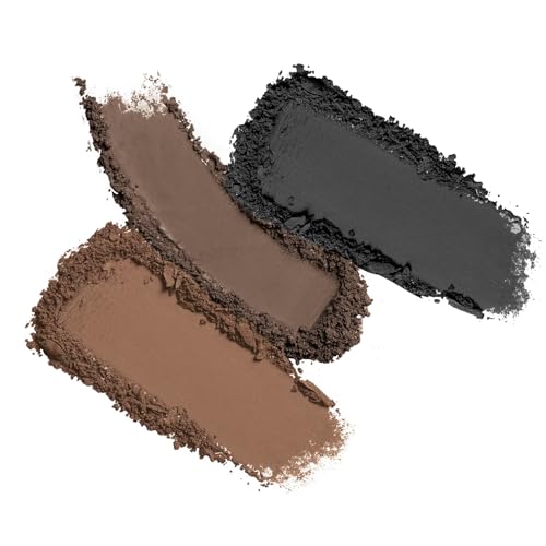 3-Color Eyebrow Powder Palette with Brush Applicator