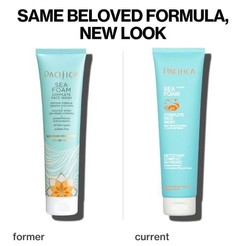 Pacifica Sea Foam Face Wash - Daily Gentle Cleanser for Oily Skin