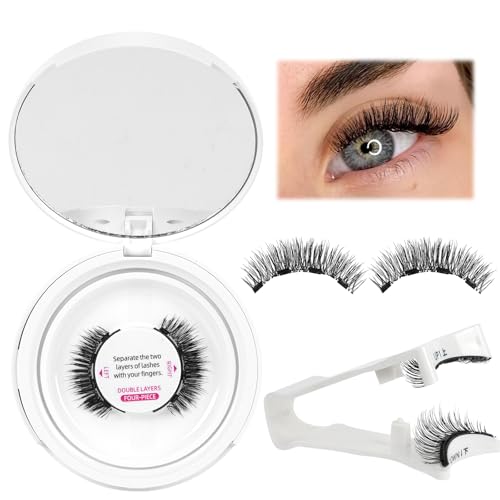 Magnetic Eyelashes with Applicator - Reusable Lashes Kit, No Glue