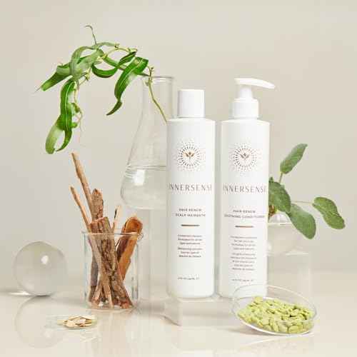 INNERSENSE Organic Beauty - Hair Renew Scalp Balance Duo | Hairbath (10 fl oz) + Conditioner (10 fl oz) | Non-Toxic, Cruelty-Free, Clean Haircare