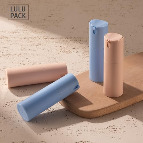 Lulupack 1 oz Airless Pump Bottles, 3-Pack Refillable Travel Size