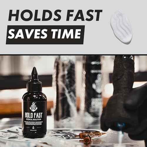 Sorry Mom Tattoo Stencil Gel Solution - Tattoo Transfer Gel for Tattooing - Long Lasting, Clear & Dark Stencils - The Original HOLD FAST - Developed in the USA by Professional Artists (3.4 oz)