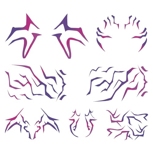 8-Sheet Rumi Temporary Tattoos | Waterproof Cosplay Costume