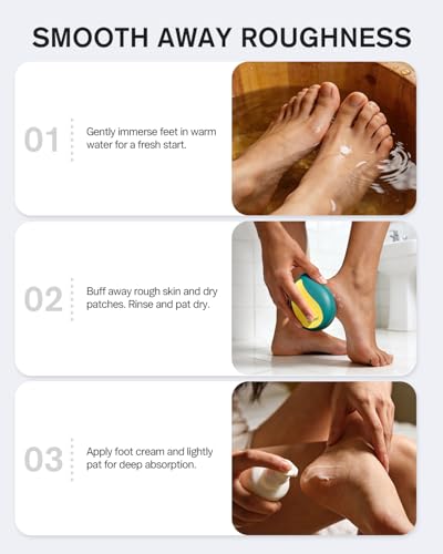 BEZOX Nano Glass Foot File & Callus Remover - Pedicure Heel Scrubber with Cover