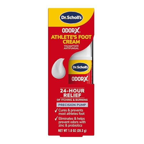 Dr. Scholl's Odor-X Athlete's Foot Antifungal Cream Treatment, 1 oz Pump
