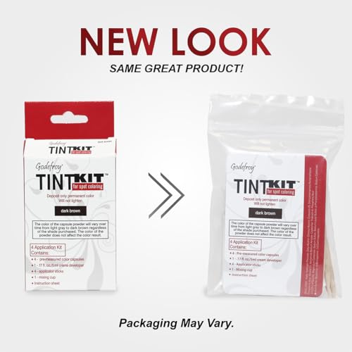 Godefroy Hair Color Kit Dark Brown 4-Application Spot Touch-Up
