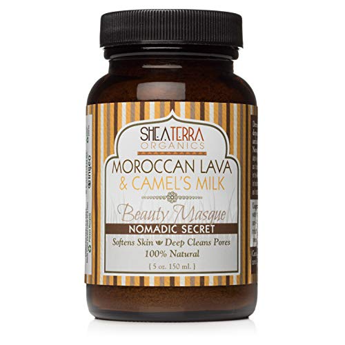 Shea Terra Camel¡¯s Milk Collection - Nomadic Secret Beauty Masque | Natural, Anti-Aging, Brightening Face Mask with Anti-Acne Properties for Pore Cleansing and Super Soft Skin ? 5 oz