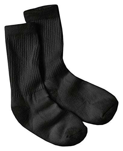 Hanes womens 10-pair Value Pack Crew fashion liner socks, Black, 8 12 US