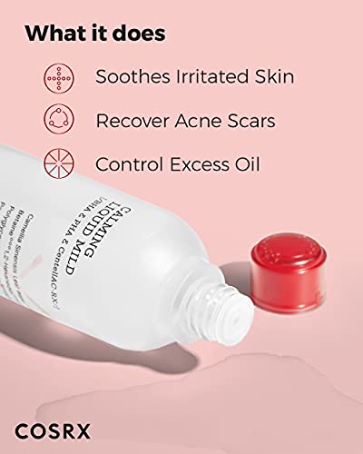 COSRX AC Collection Acne Calming Liquid Intensive, 4.22 fl.oz / 125ml | AHA, BHA Toner for Acne Prone Skin, Animal Testing Free, Parabens Free, Korean Skin Care