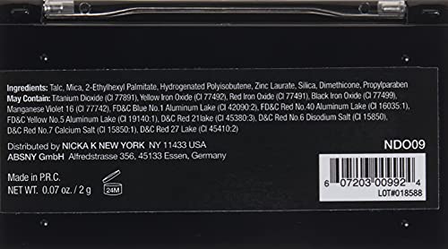 NICKA K Duo Contour Palette NDO09