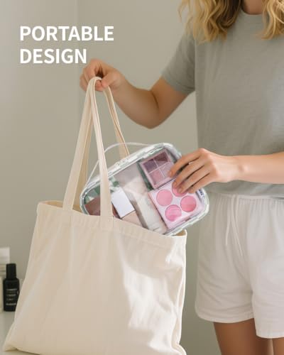 Narwey TSA Approved Clear Toiletry Bag for Travel