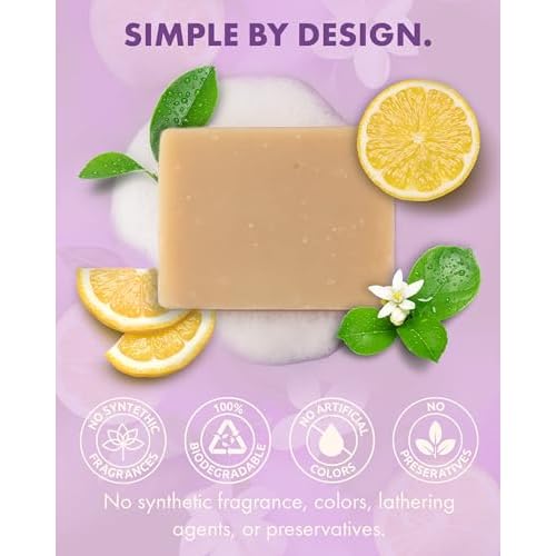 Massey's CF 100% Natural Probiotic Soap Bar - Elevate Your Skincare Routine with Potent Tea Tree and Refreshing Lemon Essence - Pure Citrus Bliss 4oz
