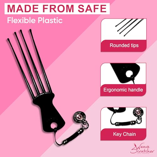 Scalp Massager & Head Scratcher for Weaves, Braids & Wigs