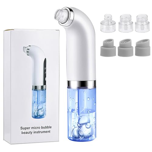 Ariie Pore Vacuum Blackhead Remover Kit with 6 Suction Heads & Adjustable Levels