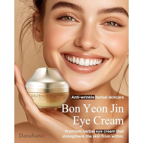 Bon Yeon Jin Red Ginseng Eye Cream Duo Set (2 Pack, Total 60 mL) ? Korean Under-Eye Care | Helps Reduce the Look of Dark Circles & Fine Lines | Ceramide + Shea Butter