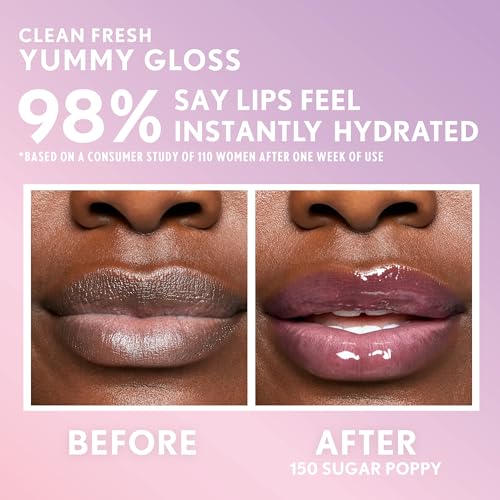 COVERGIRL Clean Fresh Yummy Lip Gloss - 150 Sugar Poppy, Vegan