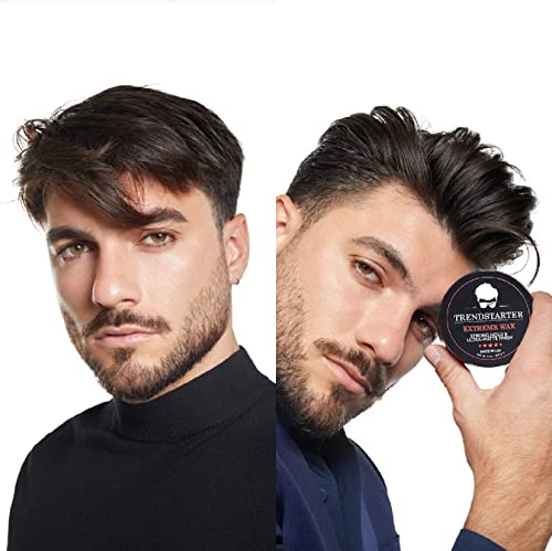 TRENDSTARTER - EXTREME WAX (4oz) - Strong Hold - Matte Finish - Premium Water Based Flake-Free Hair Wax for All Hair Types - All-Day Hold Hair Styling Pomade