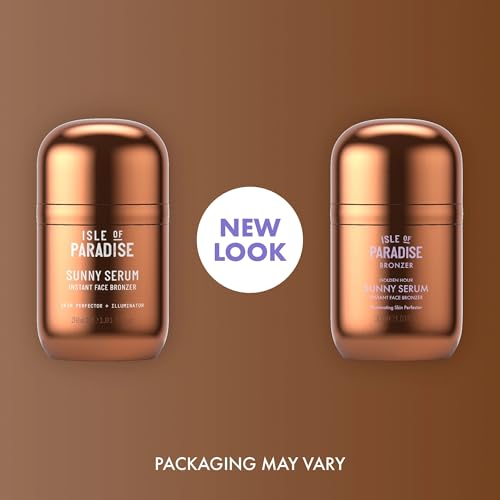 Isle of Paradise Sunny Serum Liquid Bronzer – Buildable Face Tanner